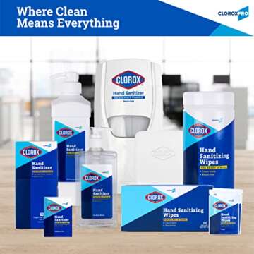 Clorox Pro Hand Wipes in Resealable Pouch, 20 Ct | Clorox Alcohol Free Wipes with BZK | Clorox Hand Wipes, Travel Hand Wipes, Alcohol Free Hand Wipes, Wipes for Hands