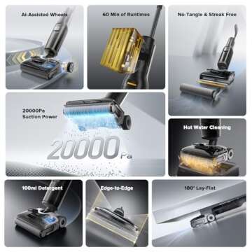 roborock F25 ALT Vacuum Mop – Smart Cordless Cleaner with Hot Water Self-Cleaning