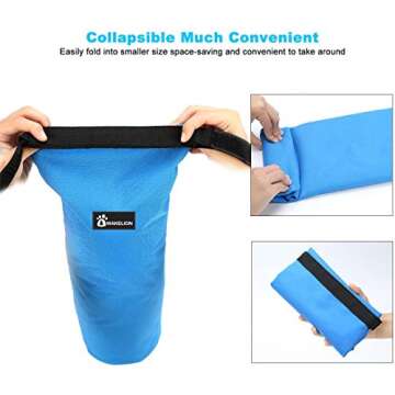 Awakelion Dog Food Travel Bag Kit, 5L Large Dog Food Storage Container+Travel Collapsible Dog Bowls for Food & Water, BPA Free, Leakproof, Pet Safe,Dog Camping Gear for Camping Hiking