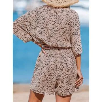 CUPSHE Summer Leopard Romper for Comfortable Fashion