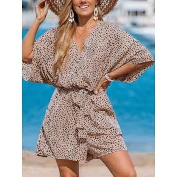 CUPSHE Summer Leopard Romper for Comfortable Fashion