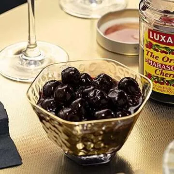 Luxardo Gourmet Cocktail Maraschino Cherries | for Old Fashioned, Manhattan and Desserts | Packed in Special Protective Bubble, 400G Jar