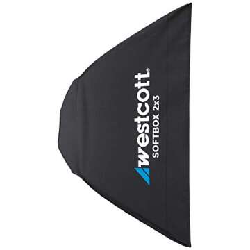 Westcott Pro Series Softbox 2x3 (White Interior) Light Modifier for Photography and Video with 10 Year Warranty