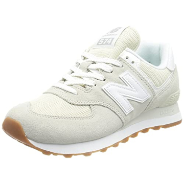 New Balance Women's 574 V2 Pastel Sneaker, Silver Birch/White, 5