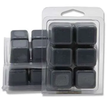 Icy Black, Lone Star Candles & More's Premium Hand Poured Strongly Scented Wax Melts, An Earthy Masculine Blend, Custom Scent, 18 Wax Cubes, USA Made in Texas, 3-Pack