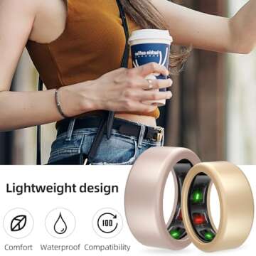 Durable MAKCPOIMER Silicone Ring Protector for Smart Rings