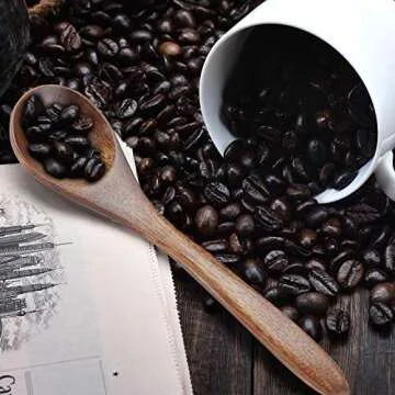 Sevensun Mini Wooden Serving Spoons Set for Condiments