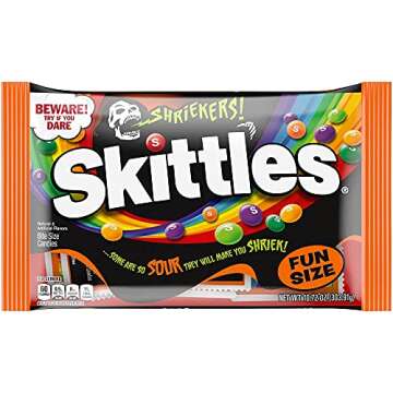 Skittles Shriekers Fun Size Candy 10.72 Oz (2 Pack) - Sour Surprises Await!