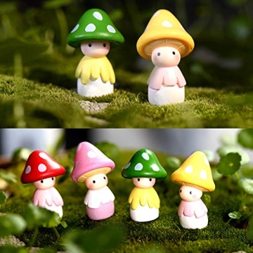 Cute Miniature Mushroom Dolls for Fairy Garden Fun