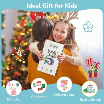 TECJOE LCD Writing Tablet for Kids - Colorful Doodle Board