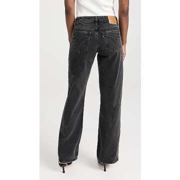 Levi's Women's Low Loose Jeans in Grey, Trendy Fit