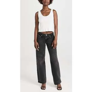 Levi's Women's Low Loose Jeans in Grey, Trendy Fit