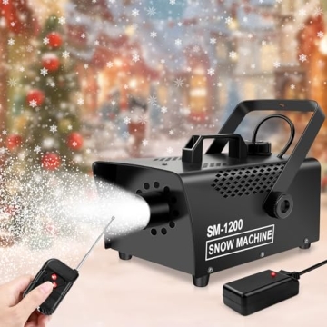 Premium 1200W Wireless Remote Control Snow Machine for Events