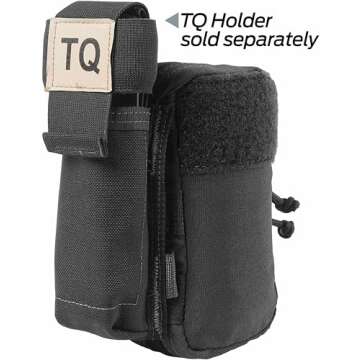 North American Rescue M-FAK Mini First Aid Kit (Black) NAR First Responders Compact Medical Bag with C-A-T Tourniquet, Chest Seal, ETD, Gauze (80-0494)