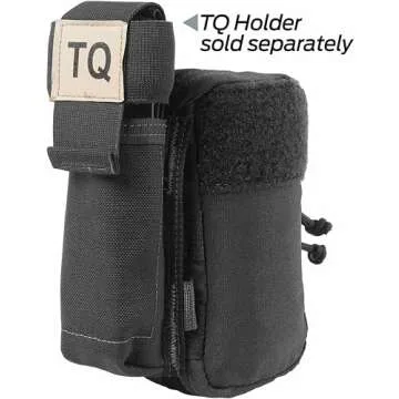 North American Rescue M-FAK Mini First Aid Kit (Black) NAR First Responders Compact Medical Bag with C-A-T Tourniquet, Chest Seal, ETD, Gauze (80-0494)