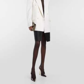 THESHY Women's Slingback Stiletto High Heels Square Toe Metal Buckle Pumps Backless Patent Leather Fashion Dress Shoes for Women Coffee