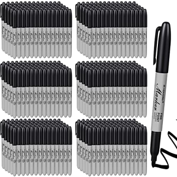 300 Pack Permanent Markers Bulk Set Fine Point Pens for Versatile Marking Needs