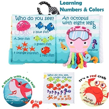 Engaging Fish Baby Sensory Book for Infants