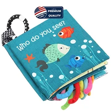 Engaging Fish Baby Sensory Book for Infants