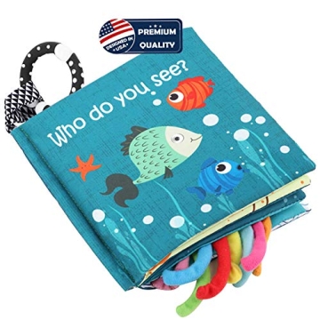 Engaging Fish Baby Sensory Book for Infants