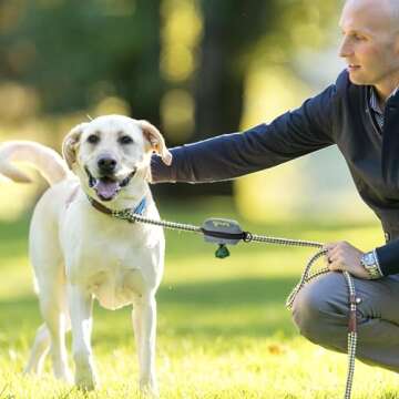 Tuff Mutt Dog Poop Bag Holder for Leash, Lightweight Dispenser for Pet Waste Bags, Easy Cleanup Accessory for All Leashes, Includes Bags