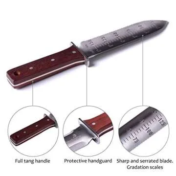 HOKURU Hori Hori Knife - Versatile Gardening Tool with Sheath