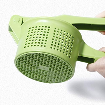 Romote Spinner Vegetable Creative Pressing Vegetable Stuffing Squeezer Fruit Squeezing Tool Hand-Pressure Dehydration Tool for Kitchen Dining (Green)