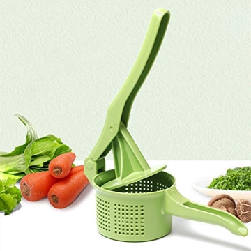 Romote Spinner Vegetable Creative Pressing Vegetable Stuffing Squeezer Fruit Squeezing Tool Hand-Pressure Dehydration Tool for Kitchen Dining (Green)