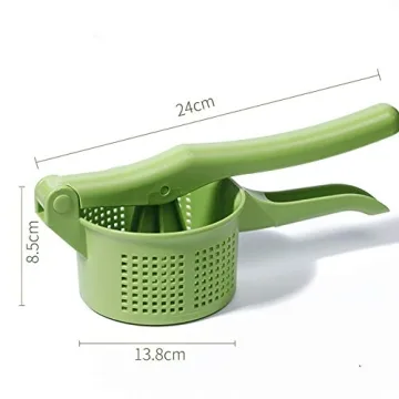 Romote Spinner Vegetable Creative Pressing Vegetable Stuffing Squeezer Fruit Squeezing Tool Hand-Pressure Dehydration Tool for Kitchen Dining (Green)