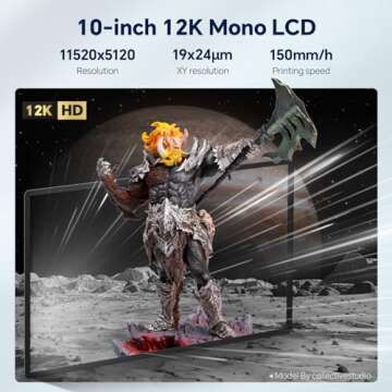 ELEGOO Saturn 3 Ultra 12K MSLA 3D Printer with 10" LCD Screen and WiFi Transfer