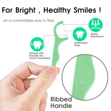 Leiouna Dental Floss Picks 300 Count for Easy Teeth Cleaning