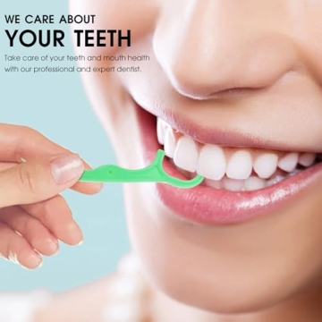 Leiouna Dental Floss Picks 300 Count for Easy Teeth Cleaning