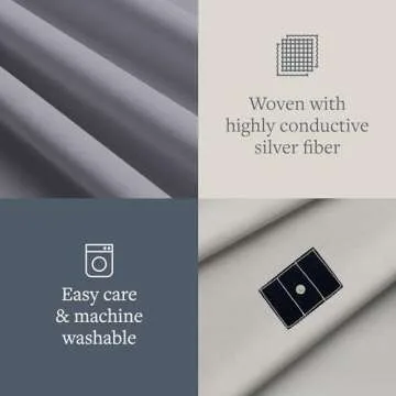 GroundLuxe Organic Fitted Grounding Sheet in Gray for a King Size Bed