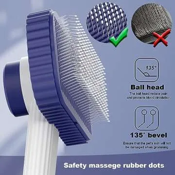 Garstor Self Cleaning Dog & Cat Brush for Shedding