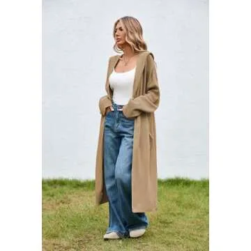 Cakulo Women's Oversized Hooded Cardigan Sweater