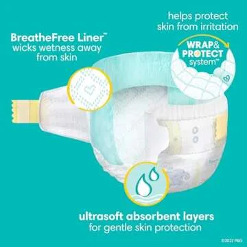 Premium Pampers Swaddlers Newborn Diapers - Size 0 Pack