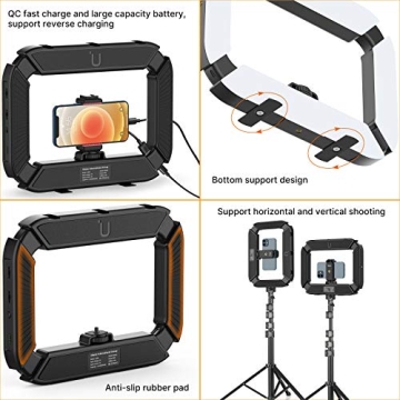 ULANZI Video Rig with Adjustable Ring Light for Creators