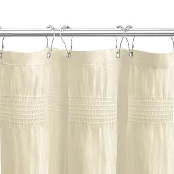 Stylish Seasonwood Beige Shower Curtain for Elegant Bathrooms