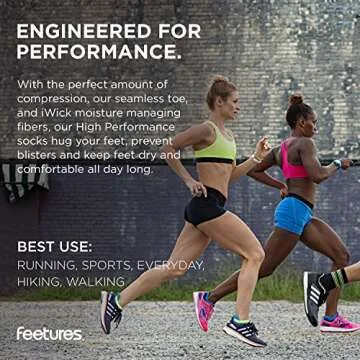 Feetures Eco-Friendly Max Cushion Ankle Socks for Everyone