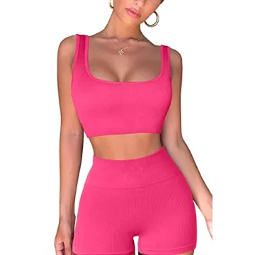 Stylish QINSEN High Waisted Leggings and Sports Bra Set