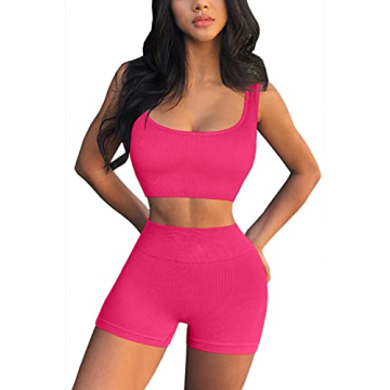 Stylish QINSEN High Waisted Leggings and Sports Bra Set