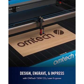 OMTech 150W CO2 Laser Engraver for Precision Projects