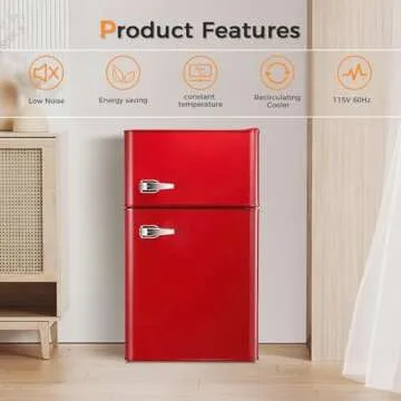 Antarctic Star Mini Fridge 3.2Cu.Ft Stylish & Functional