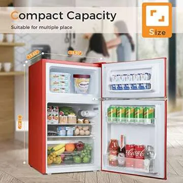 Antarctic Star Mini Fridge 3.2Cu.Ft Stylish & Functional