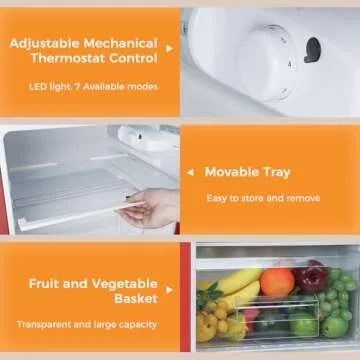 Antarctic Star Mini Fridge 3.2Cu.Ft Stylish & Functional