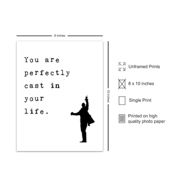 8x10 Unframed Broadway Motivational Quote Print