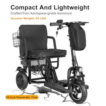 Foldable WIILAYOK Mobility Scooter for Adults and Seniors