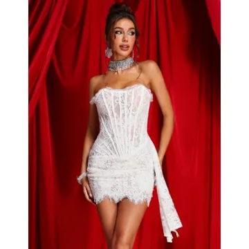 Elegant Asymmetric Lace Cocktail Dress for Women