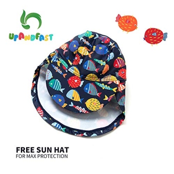 upandfast Baby Long Sleeve Swimsuit UPF 50+ for Toddlers