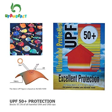 upandfast Baby Long Sleeve Swimsuit UPF 50+ for Toddlers